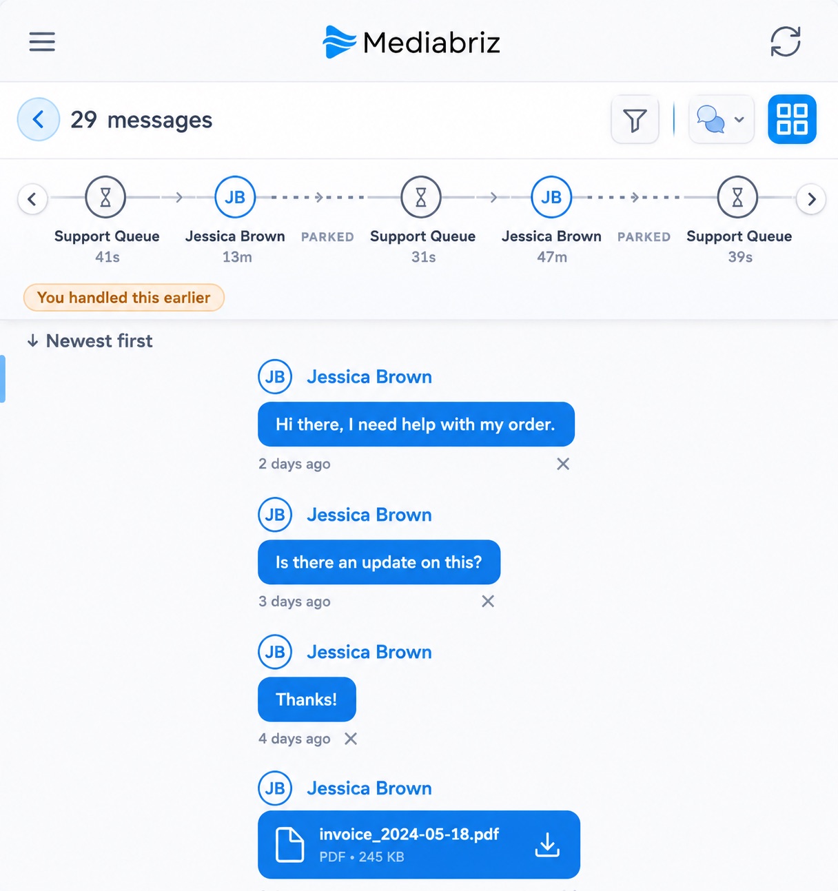 See How a Conversation Reached You